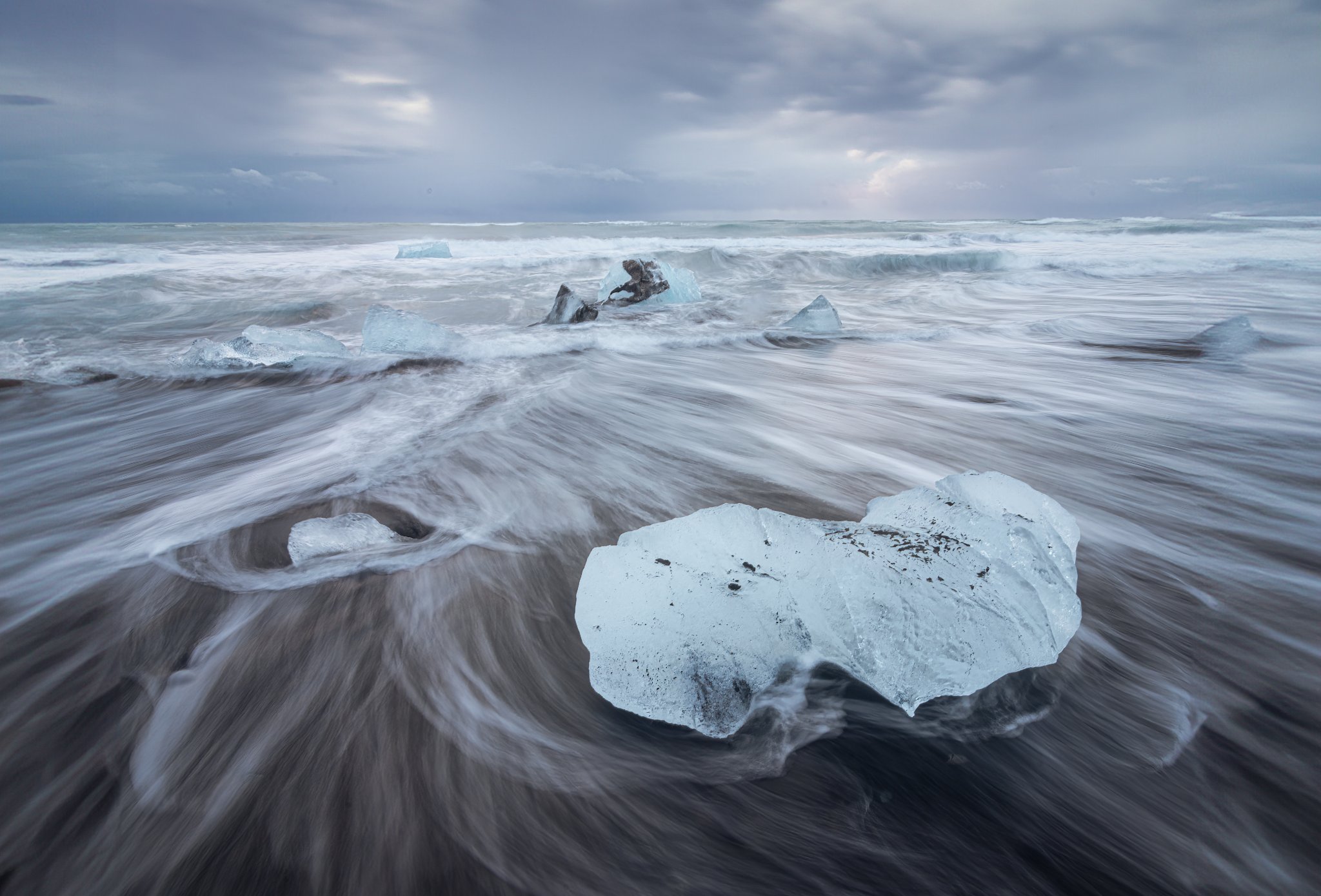 Diamond Beach (Ice on Black Sand)
