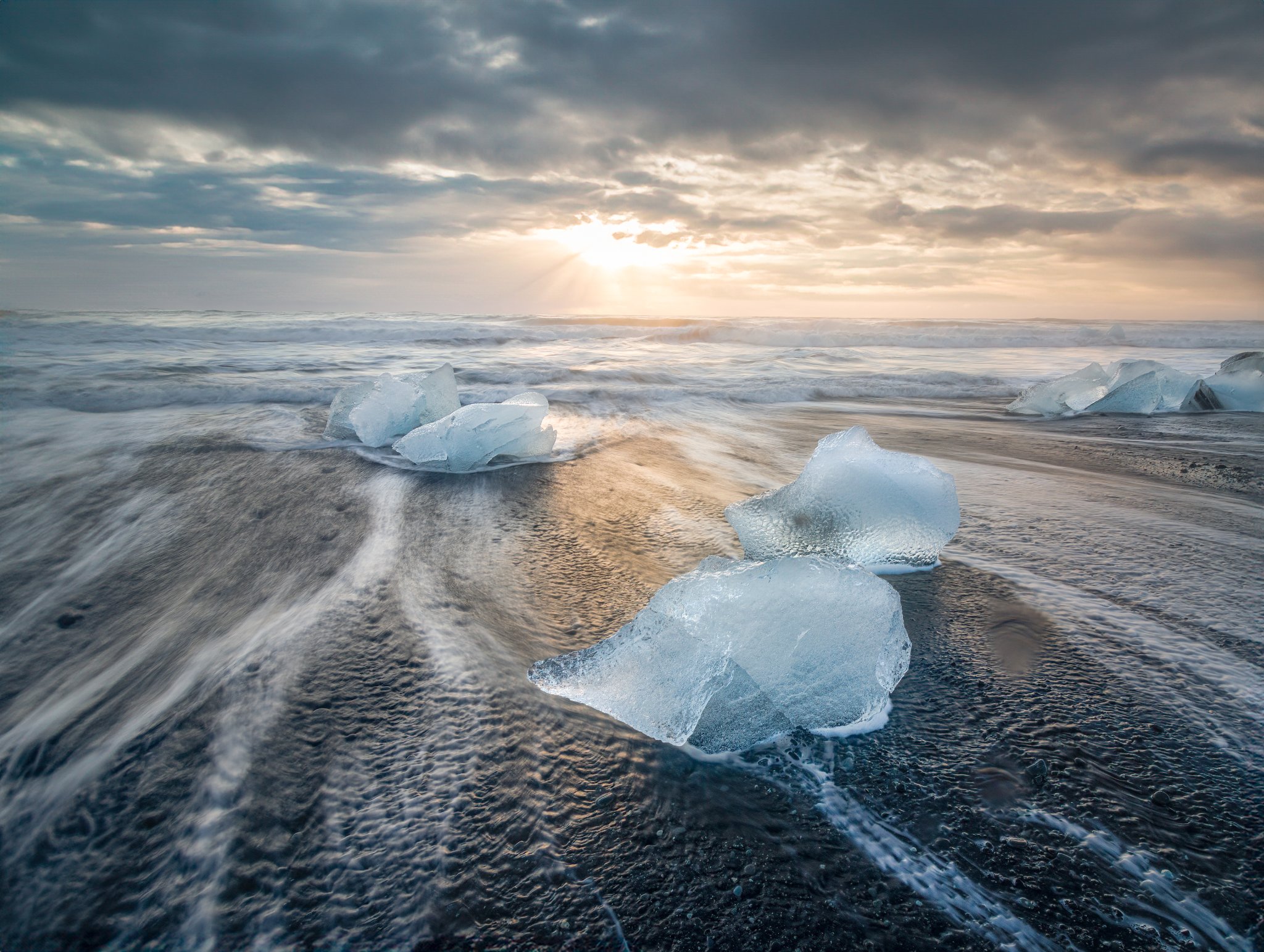 Diamond Beach (Ice on Black Sand)
