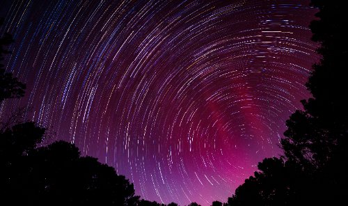 Northern Lights with Star Trails
